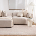 Heritage Distressed Medallion Beige Rug - H102- (Different Tassel).