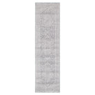 Heritage Distressed Medallion Grey Runner- H103:  (Different Tassel).