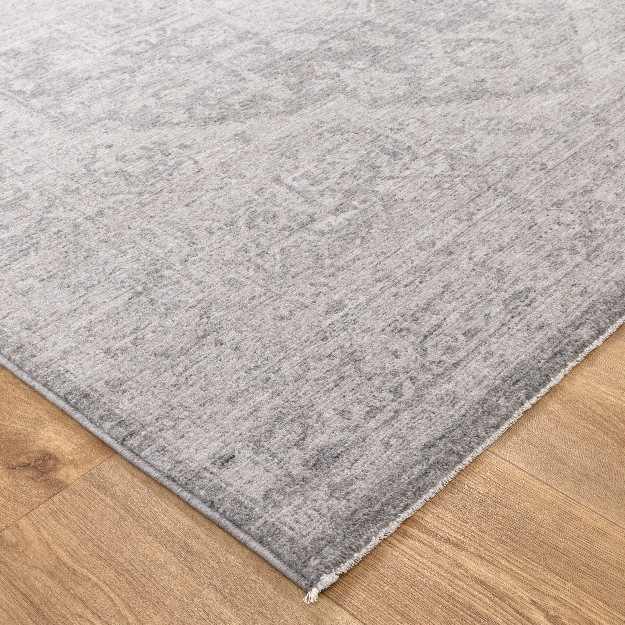 Heritage Distressed Medallion Grey Rug - H103 - Grey area rug rug from Vogue Rugs Australia