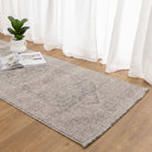 Heritage Distressed Medallion Grey Runner- H103:  (Different Tassel).