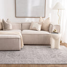 Heritage Distressed Medallion Grey Rug - H103:  (Different Tassel).