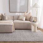 Heritage Distressed Medallion Grey Rug - H103.
