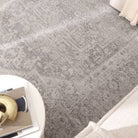 Heritage Distressed Medallion Grey Rug - H103.