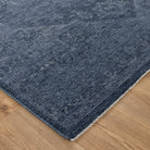 Heritage Distressed Medallion Blue Rug - H104.