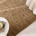 Heritage Distressed Border Mustard Rug - H105.