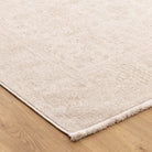 Heritage Distressed Border Beige Rug - H106: (Different Tassel).