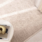 Heritage Distressed Border Beige Rug - H106: (Different Tassel).