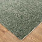 Heritage Distressed Border Green Rug - H107 - Green area rug rug from Vogue Rugs Australia