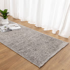 Heritage Distressed Border Grey Runner- H108: (Different Tassel).