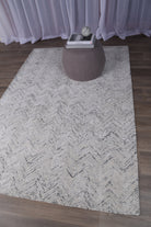 Astrid Herringbone Grey Rug ASTRID02 - Grey astrid rug from Vogue Rugs Australia