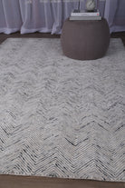 Astrid Herringbone Grey Rug ASTRID02 - Grey astrid rug from Vogue Rugs Australia