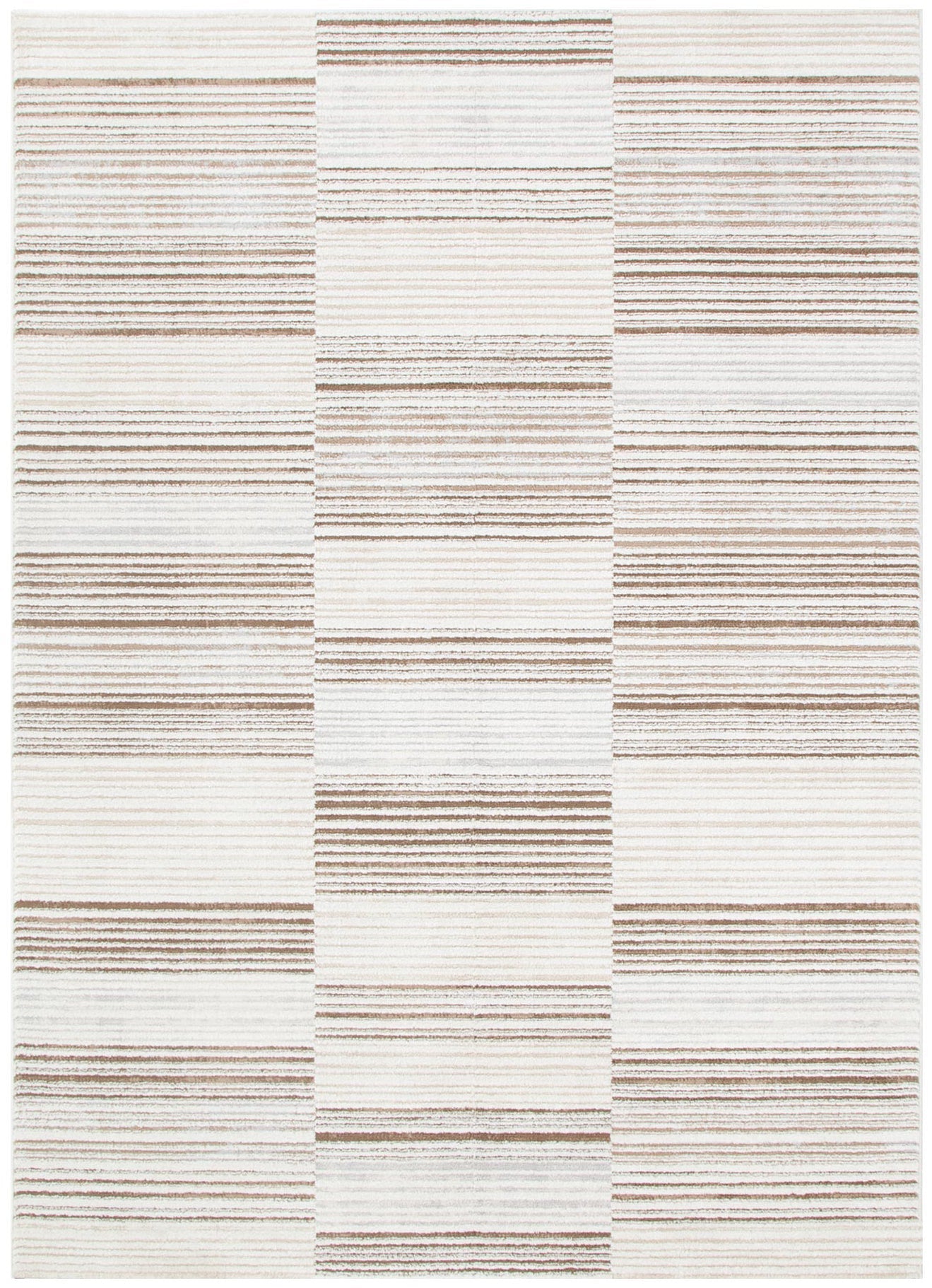 Sierra Lines Beige Brown Rug.