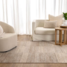Sierra Lines Brown Grey Rug - Brown area rug rug from Vogue Rugs Australia