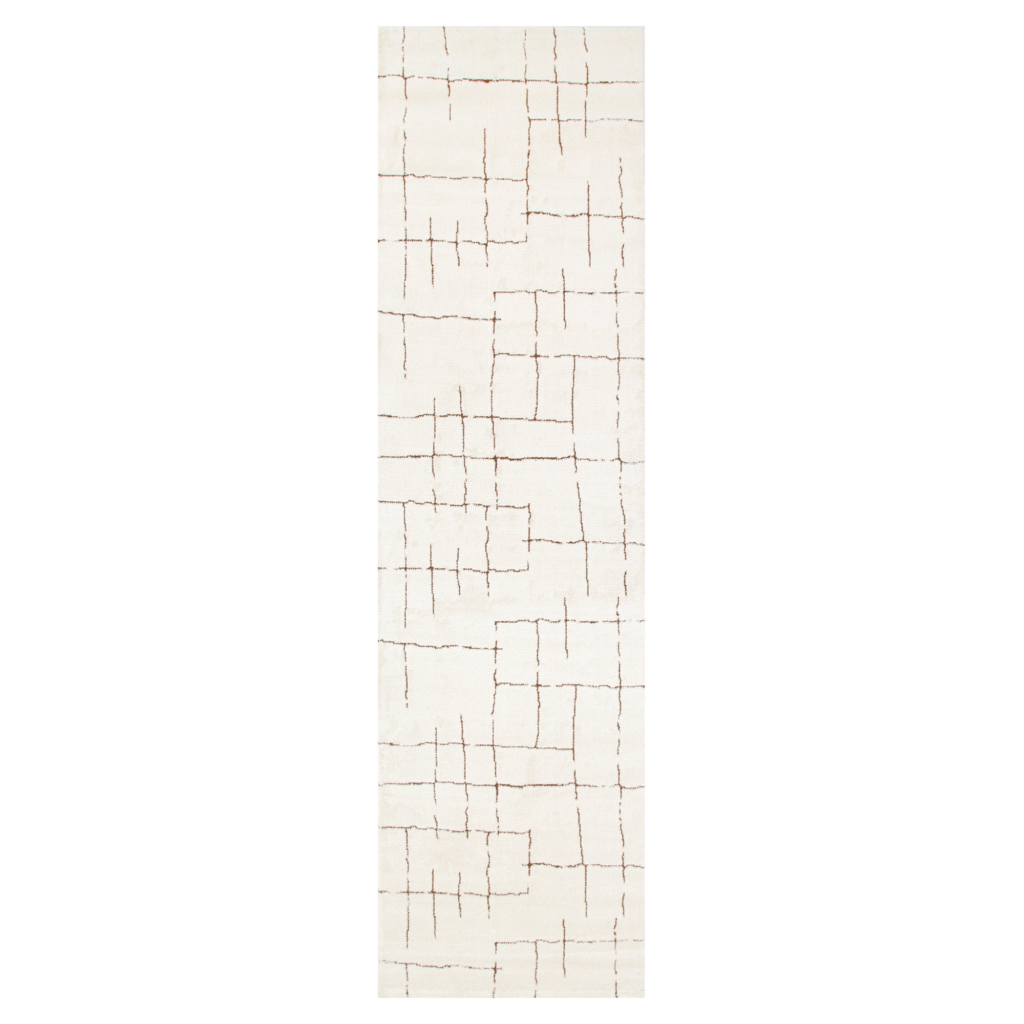 Mila Abstract Lines Brown Cream Rug - MIL10: New Arrival - Brown modern abstract rug from Vogue Rugs Australia