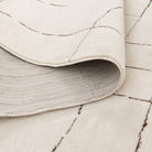 Mila Abstract Lines Brown Cream Rug - MIL10: New Arrival.