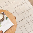 Mila Abstract Lines Brown Cream Rug - MIL10: New Arrival.