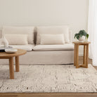 Mila Geometric Squares Cream Brown Rug - MIL8: New Arrival.