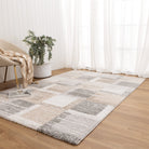 Nola Squares Neutral Rug - N001 - area rug rug from Vogue Rugs Australia