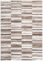 Nola Shapes Beige Brown Rug - N002.