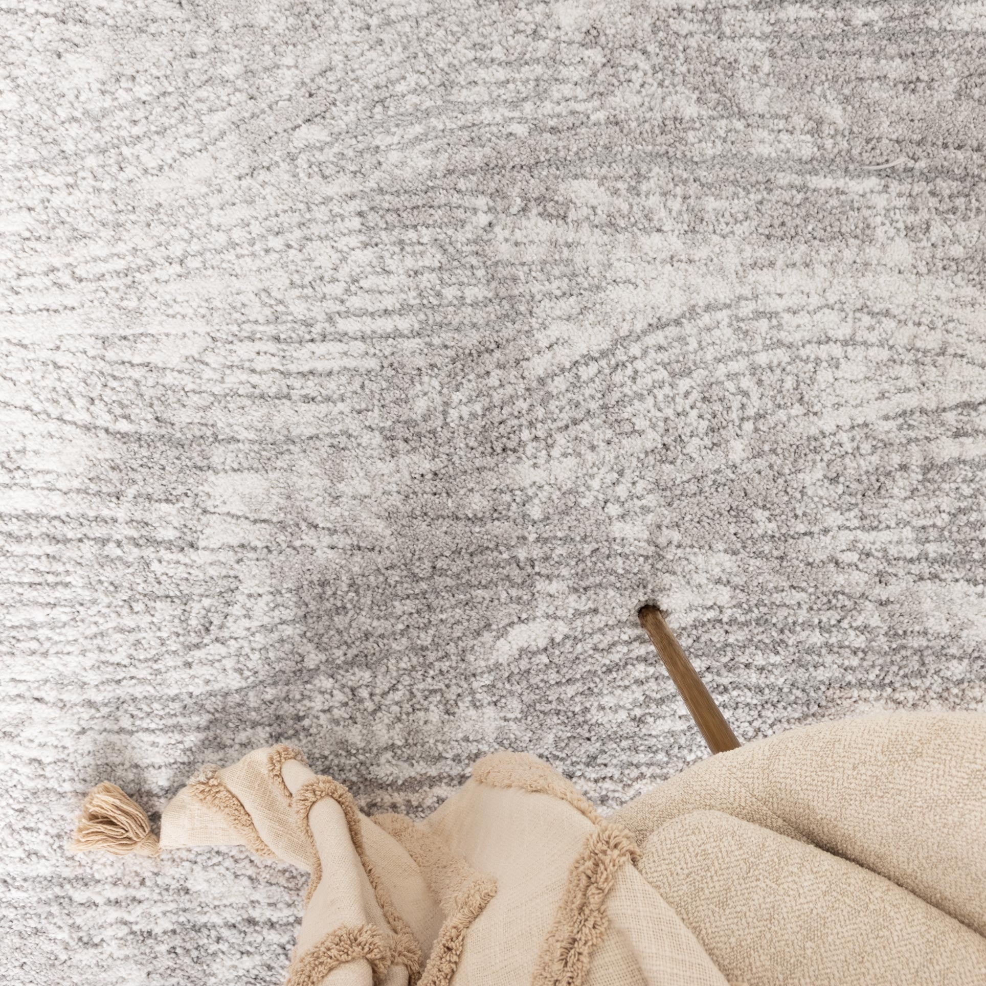 Nola Carved Grey Rug - N003.