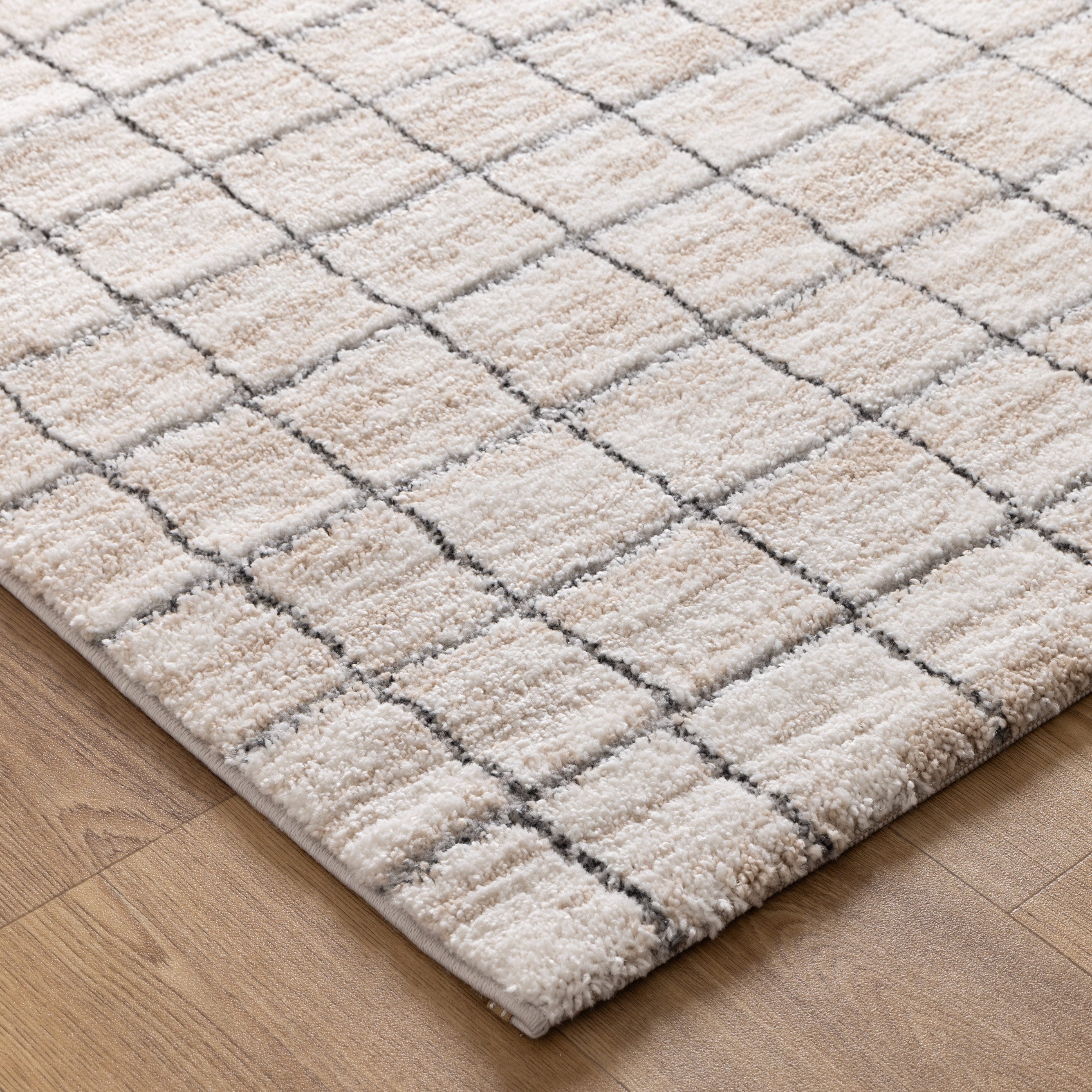 Nola Clean Lines Neutral Rug - N004.