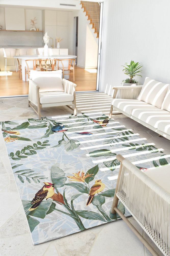 Paradise Birds - Multi Colour indoor/outdoor rug from Vogue Rugs Australia