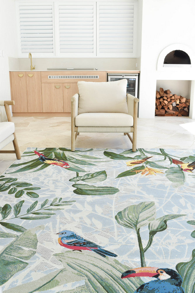 Paradise Birds - Multi Colour indoor/outdoor rug from Vogue Rugs Australia