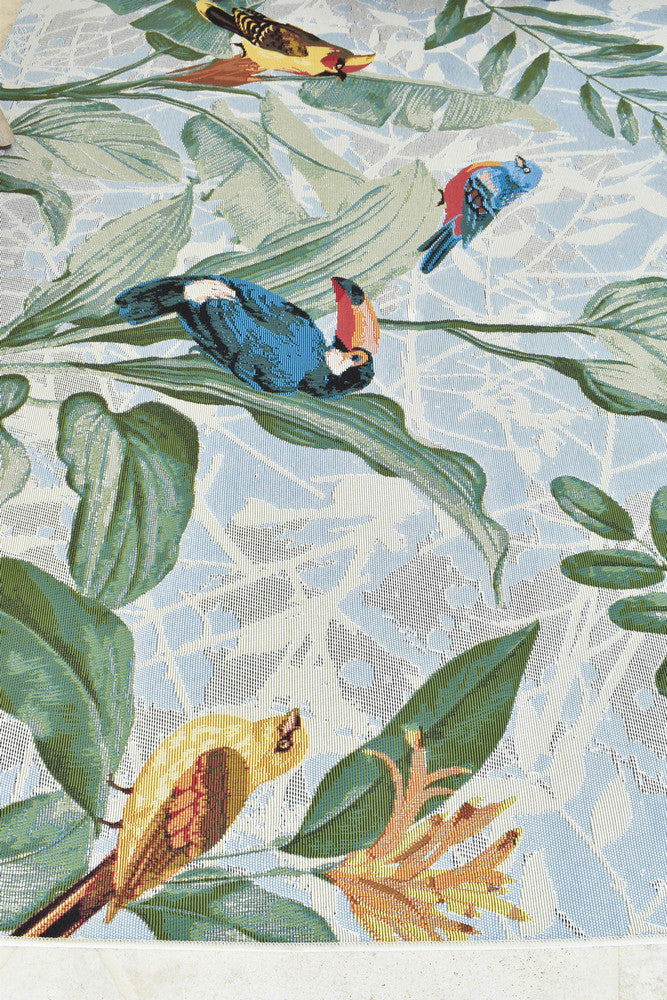 Paradise Birds - Multi Colour indoor/outdoor rug from Vogue Rugs Australia