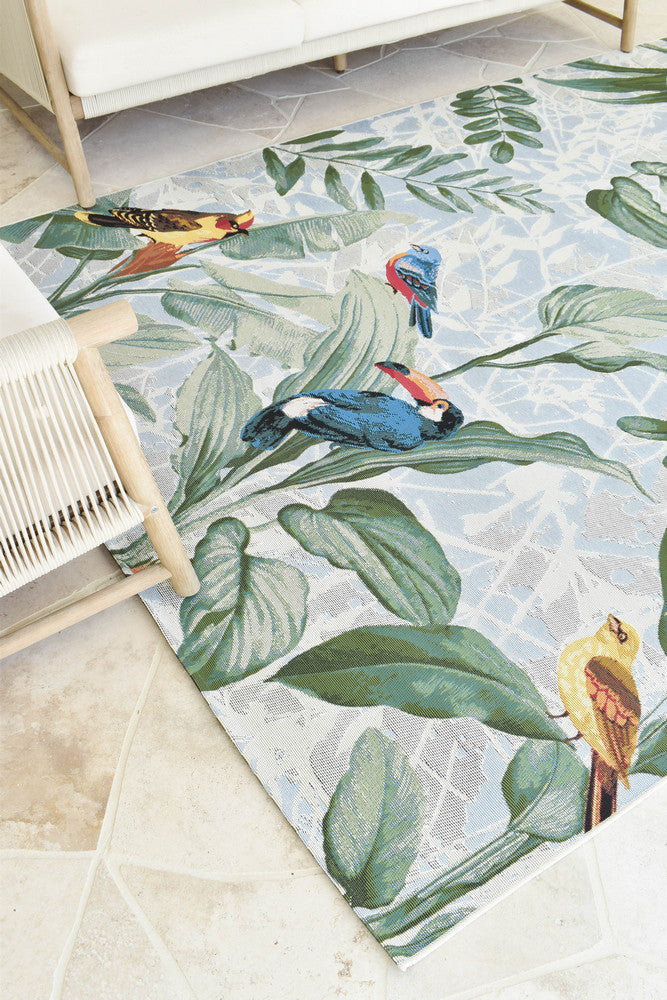 Paradise Birds - Multi Colour indoor/outdoor rug from Vogue Rugs Australia
