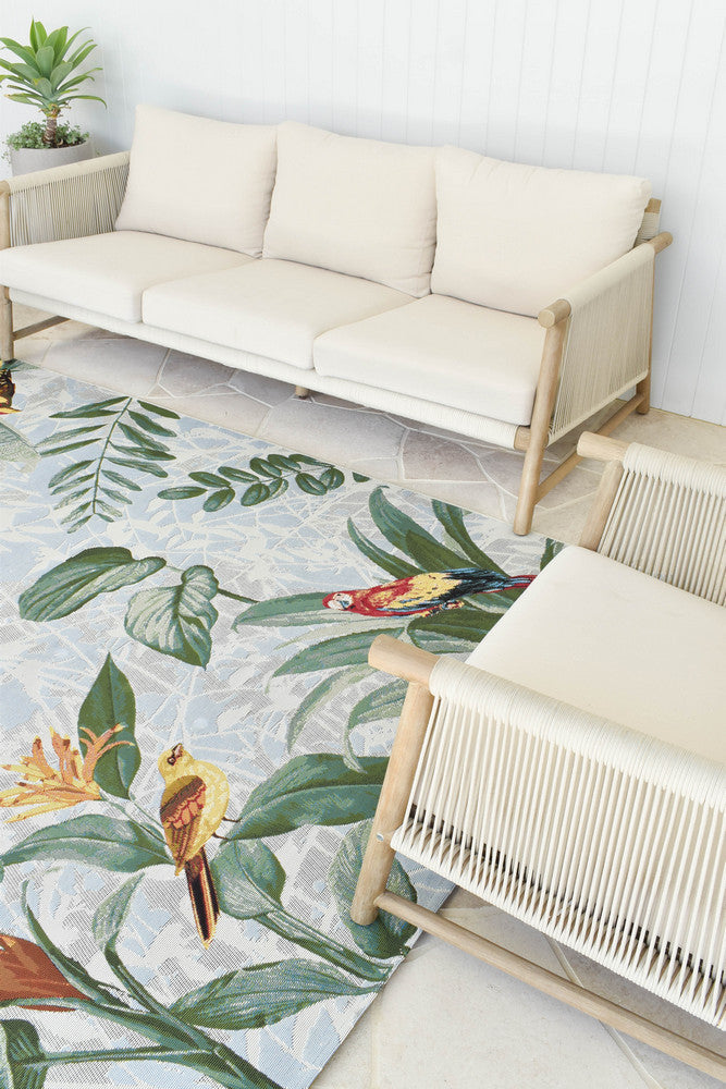 Paradise Birds - Multi Colour indoor/outdoor rug from Vogue Rugs Australia