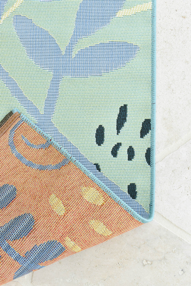 Paradise Deep Blue - Blue indoor/outdoor rug from Vogue Rugs Australia