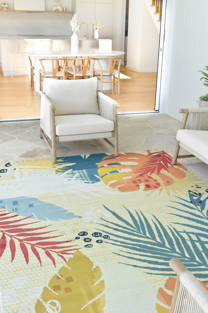 Paradise Sunset - Multi Colour indoor/outdoor rug from Vogue Rugs Australia