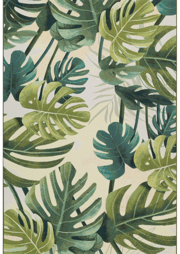 Paradise Tropics - Cream indoor/outdoor rug from Vogue Rugs Australia
