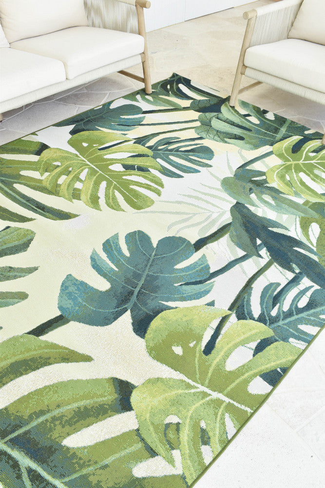 Paradise Tropics - Cream indoor/outdoor rug from Vogue Rugs Australia
