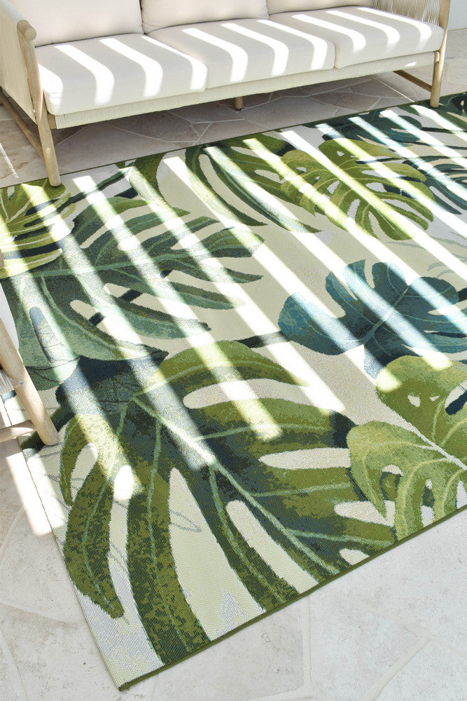 Paradise Tropics - Cream indoor/outdoor rug from Vogue Rugs Australia