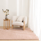 Lune Shaggy Blush Pink Rug.