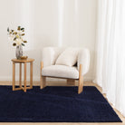Lune Shaggy Navy Rug.