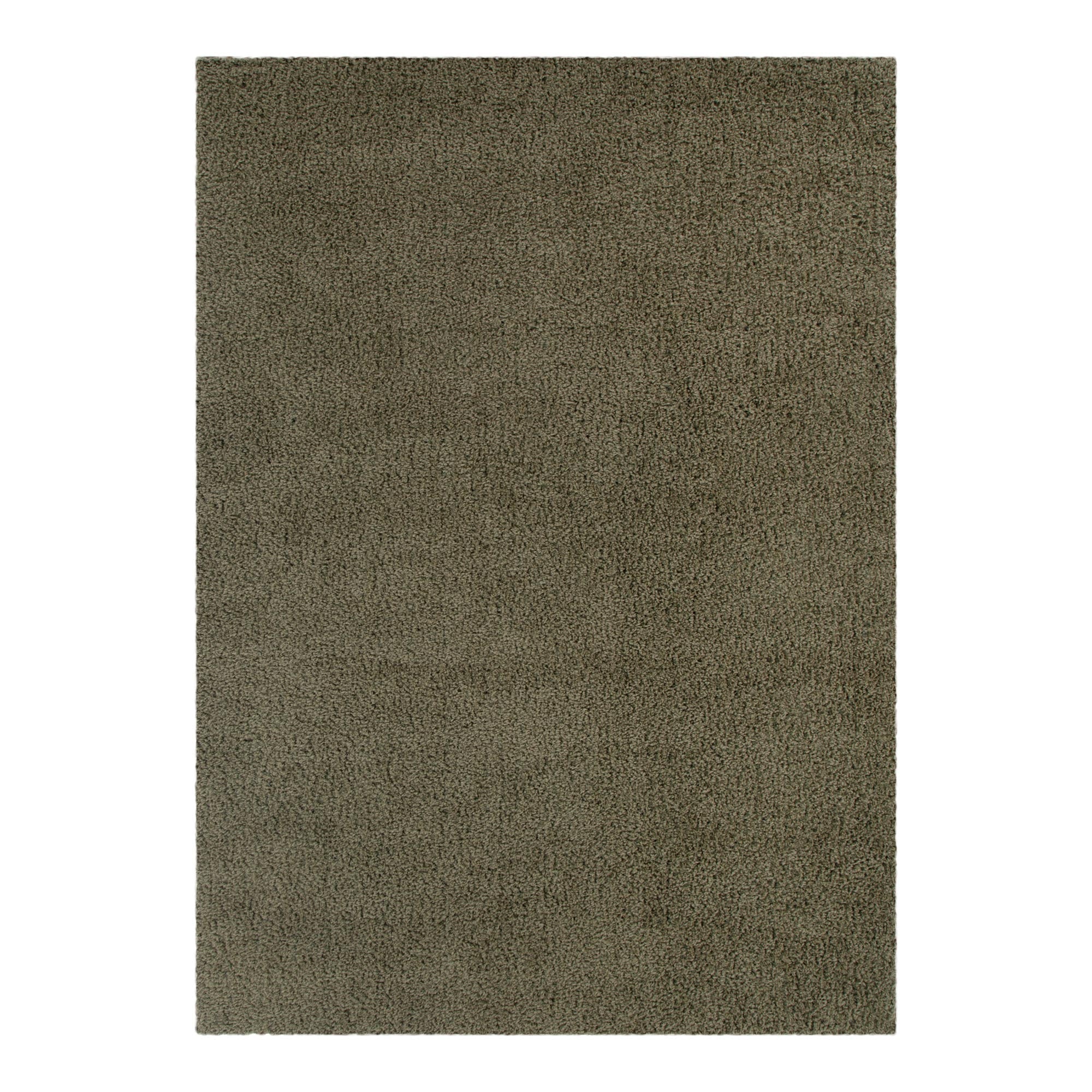 Lune Shaggy Olive Green Rug.