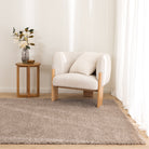 Lune Shaggy Taupe Rug.