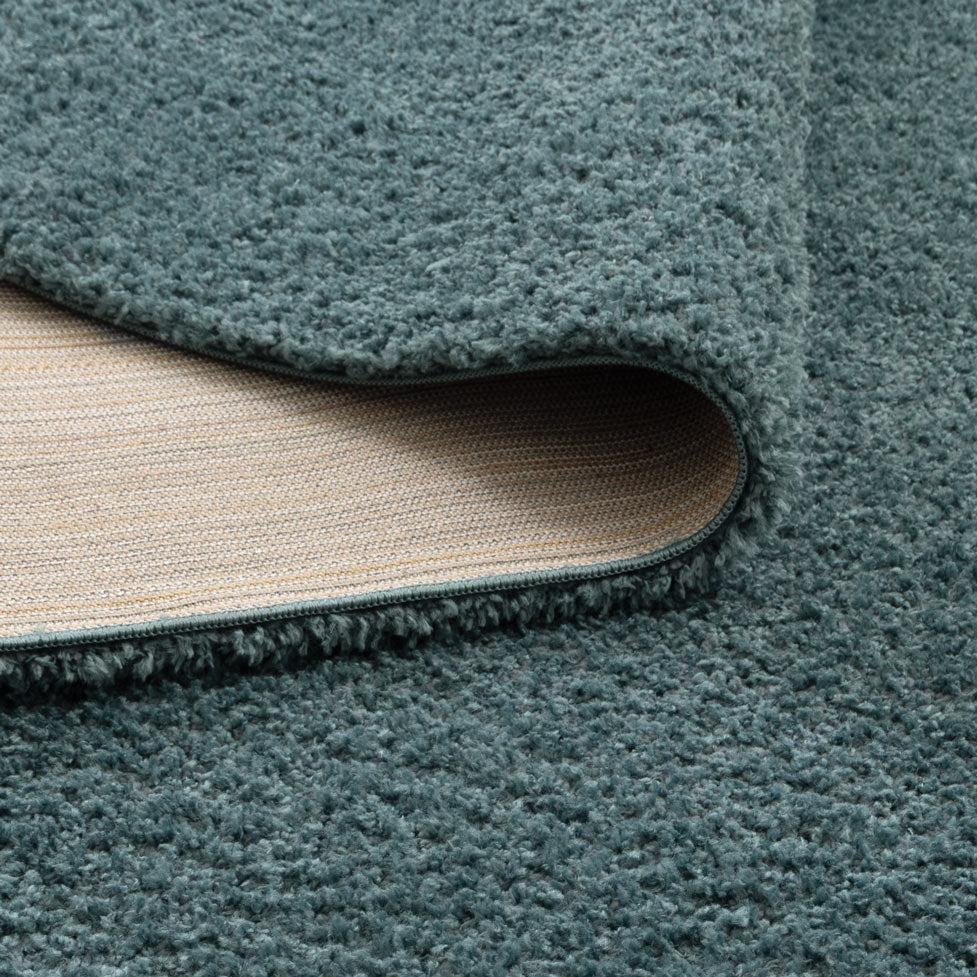 Lune Shaggy Teal Rug.