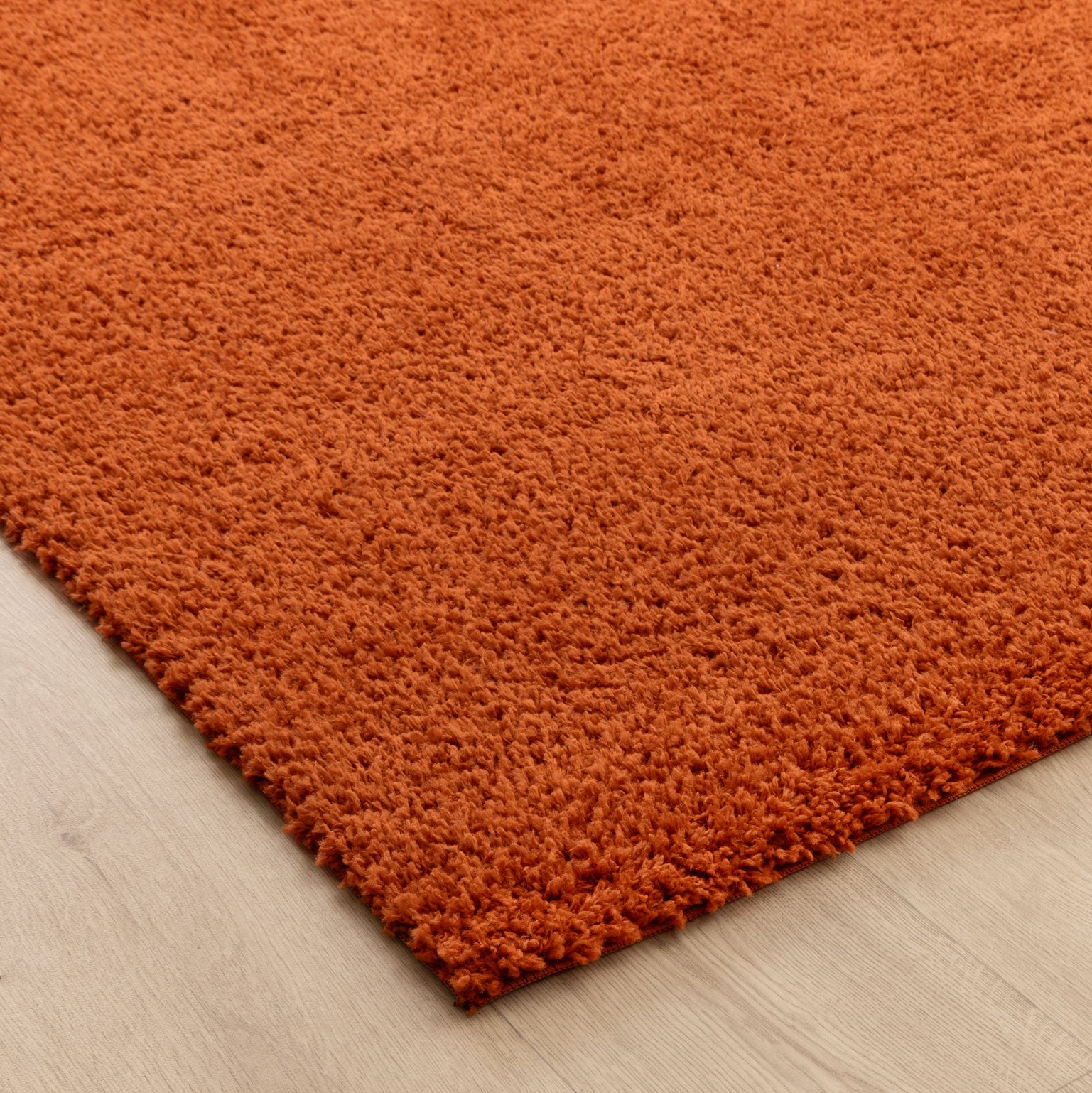 Lune Shaggy Terracotta Rug.
