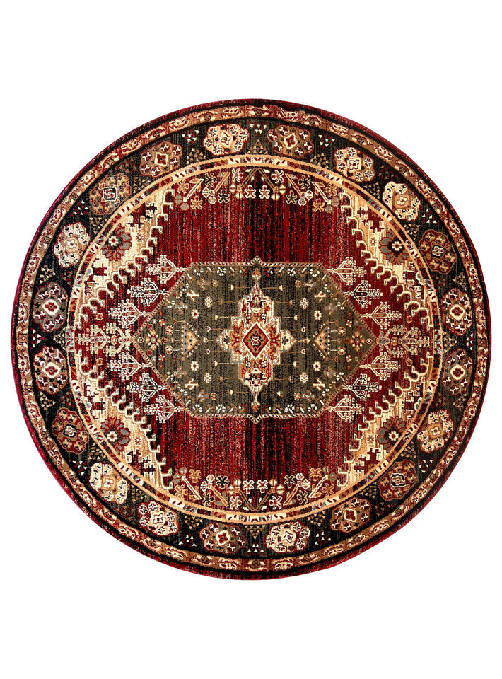 Riviera 45 Red - Red traditional rug from Vogue Rugs Australia