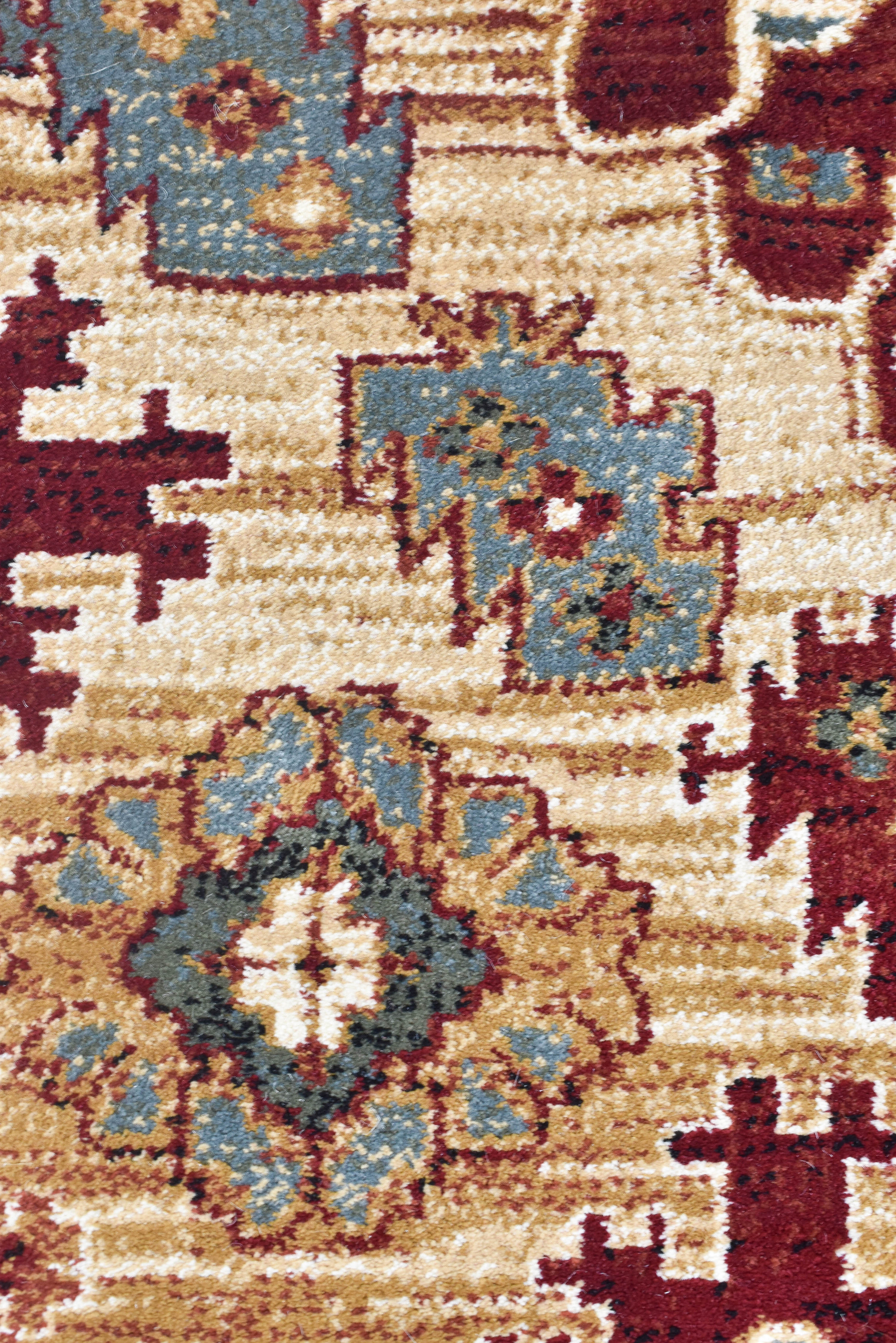 Riviera 45 Red - Red traditional rug from Vogue Rugs Australia