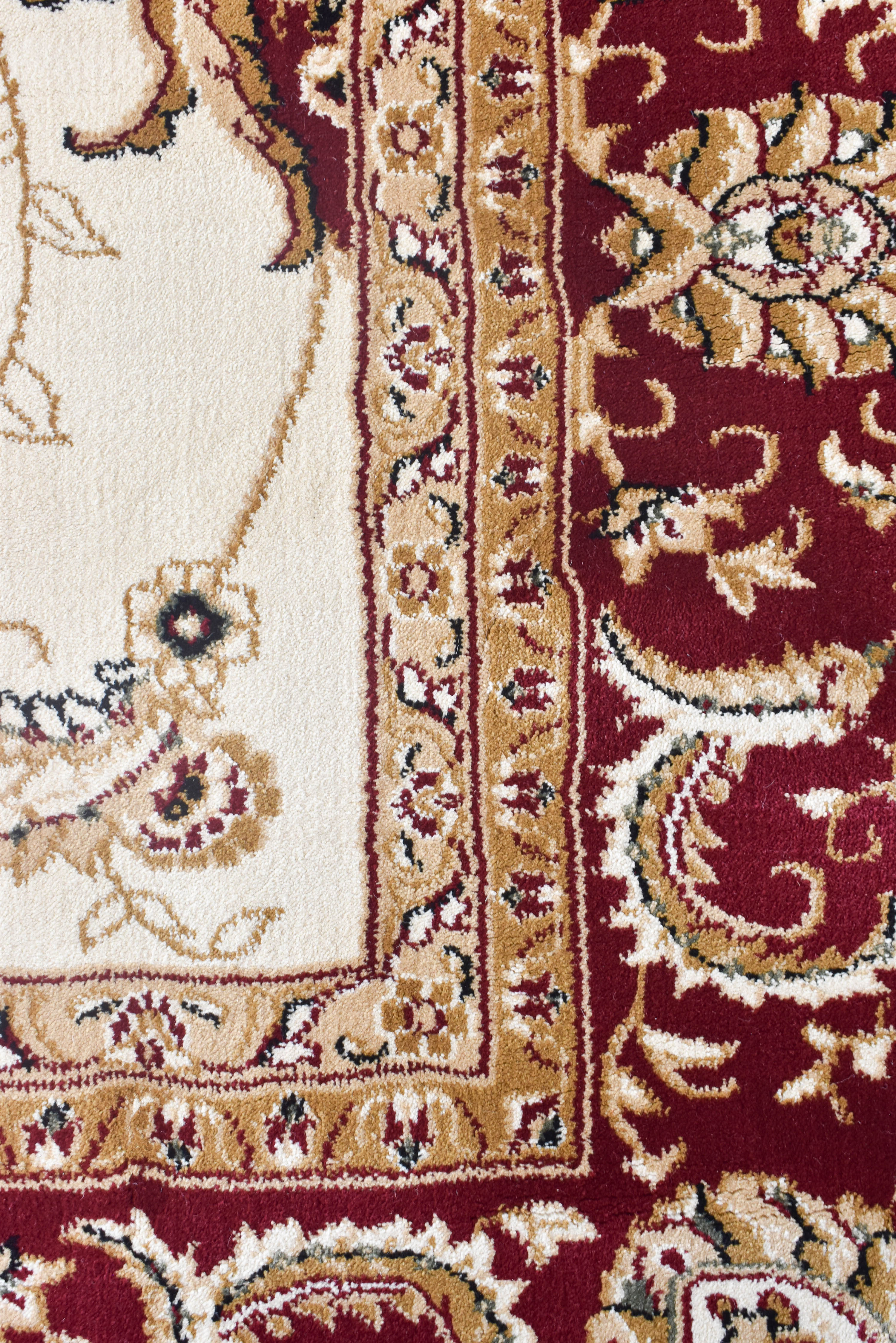 Riviera 84 Cream Red - Cream traditional rug from Vogue Rugs Australia
