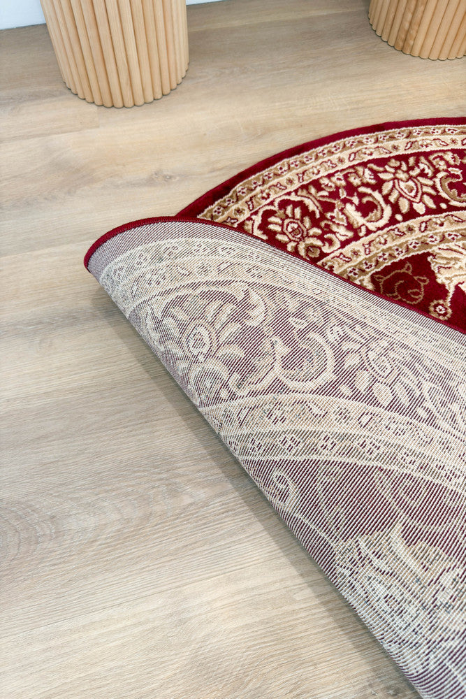 Riviera 84 Red - Red traditional rug from Vogue Rugs Australia