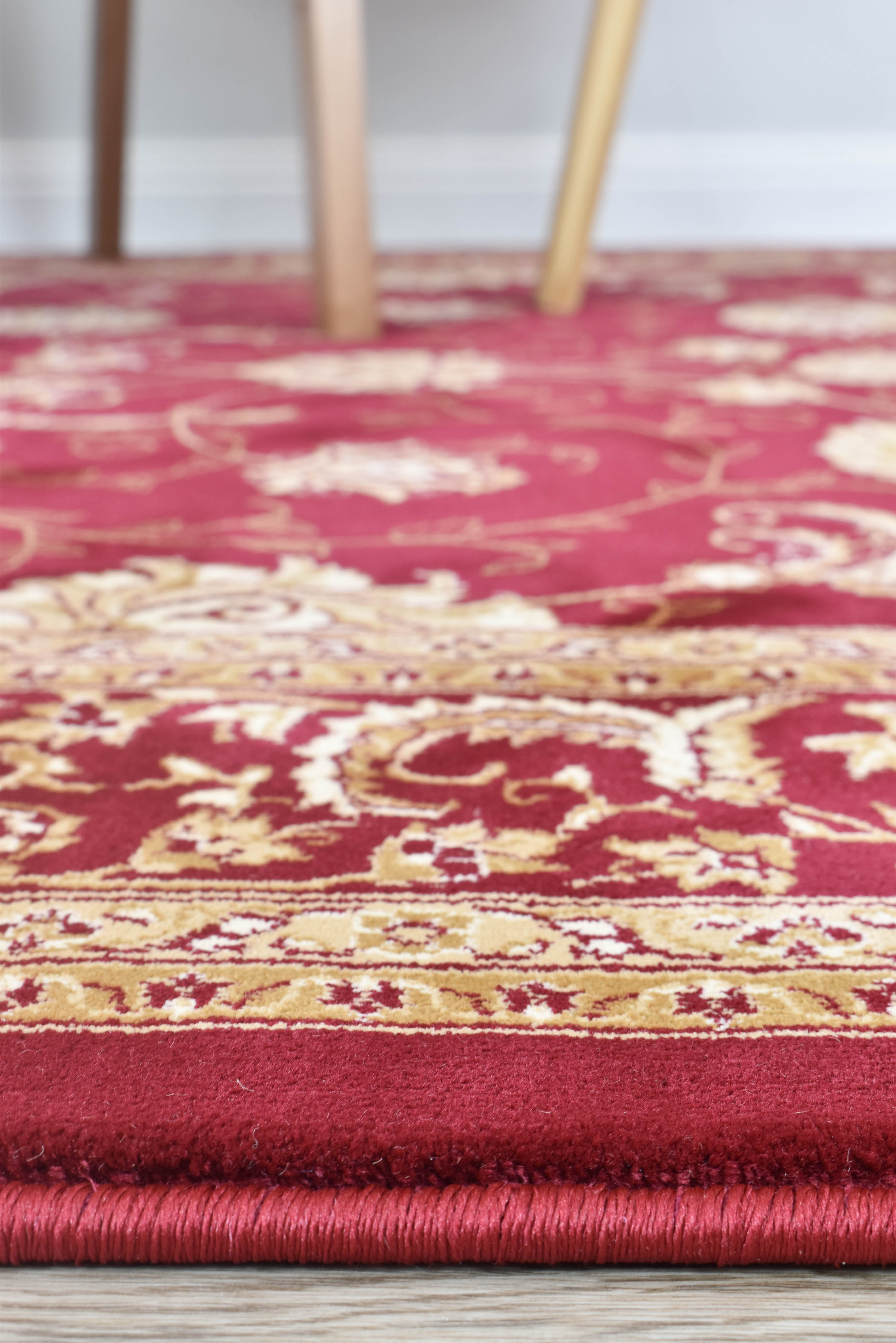 Riviera 84 Red - Red traditional rug from Vogue Rugs Australia