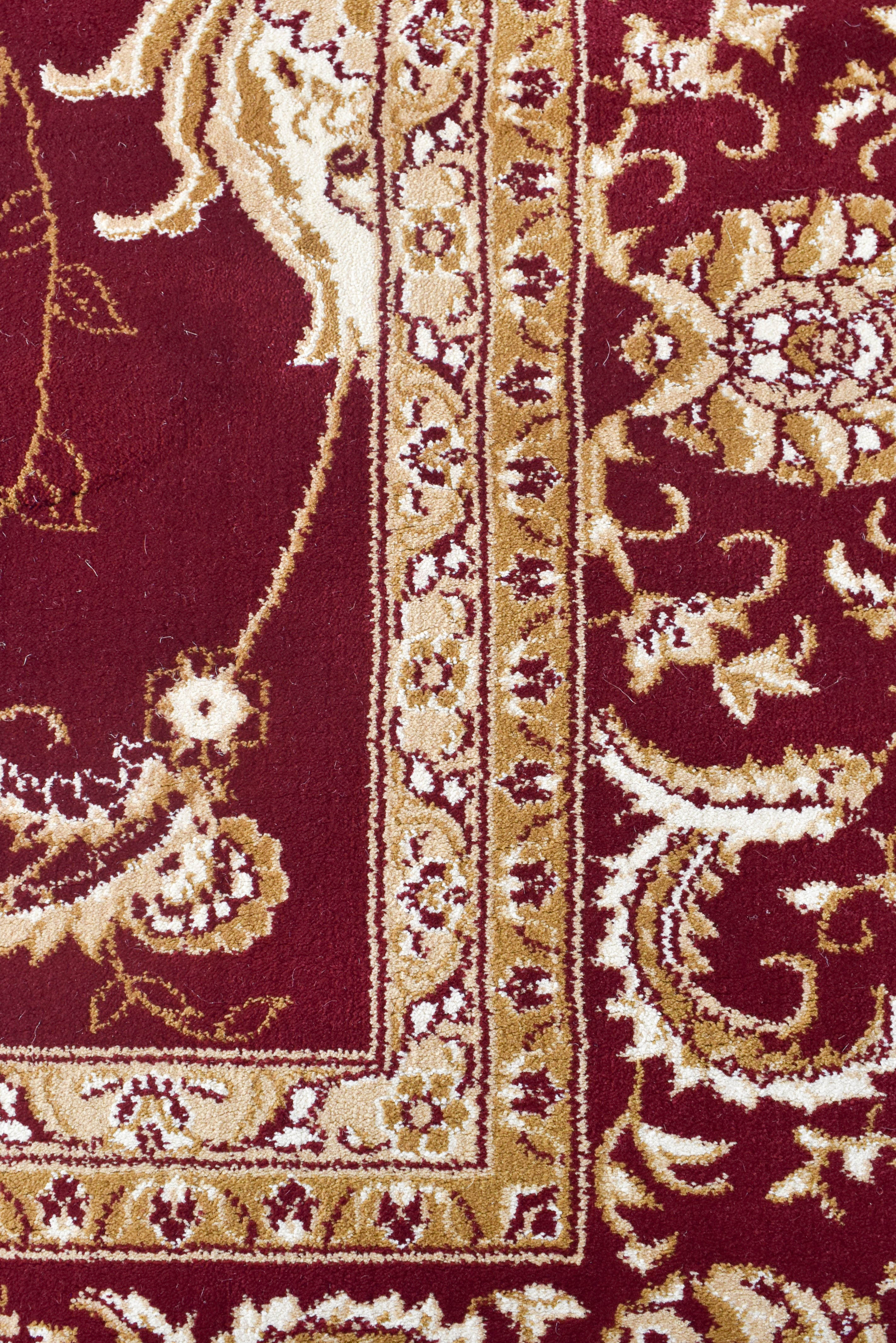 Riviera 84 Red - Red traditional rug from Vogue Rugs Australia