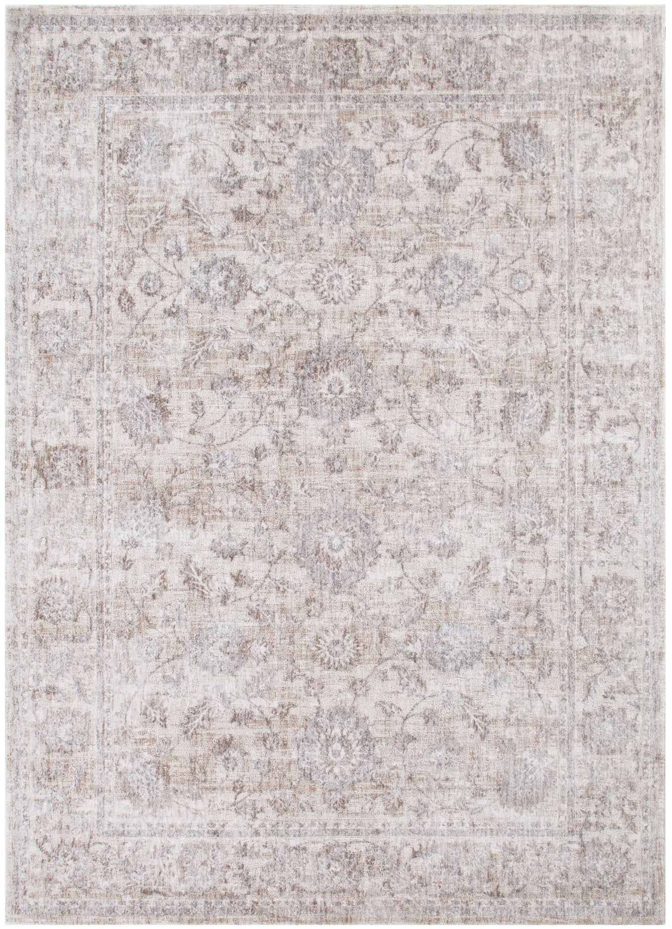 Solenne Beige & Blue Transitional Rug - S300.