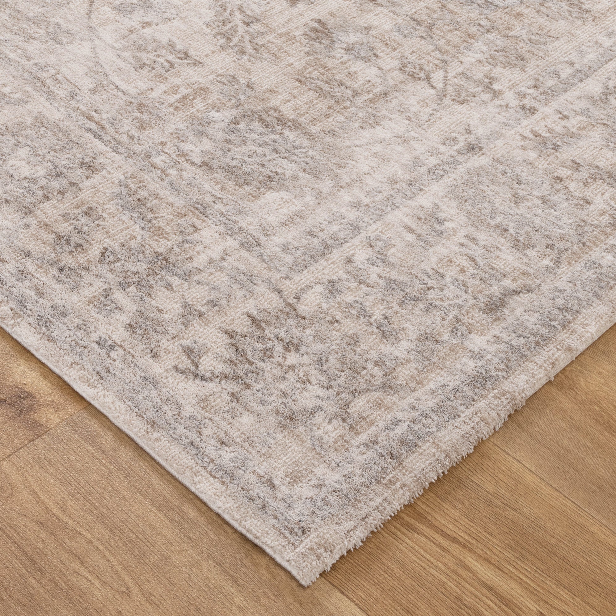 Solenne Beige & Blue Transitional Rug - S300 - Beige transitional rug from Vogue Rugs Australia