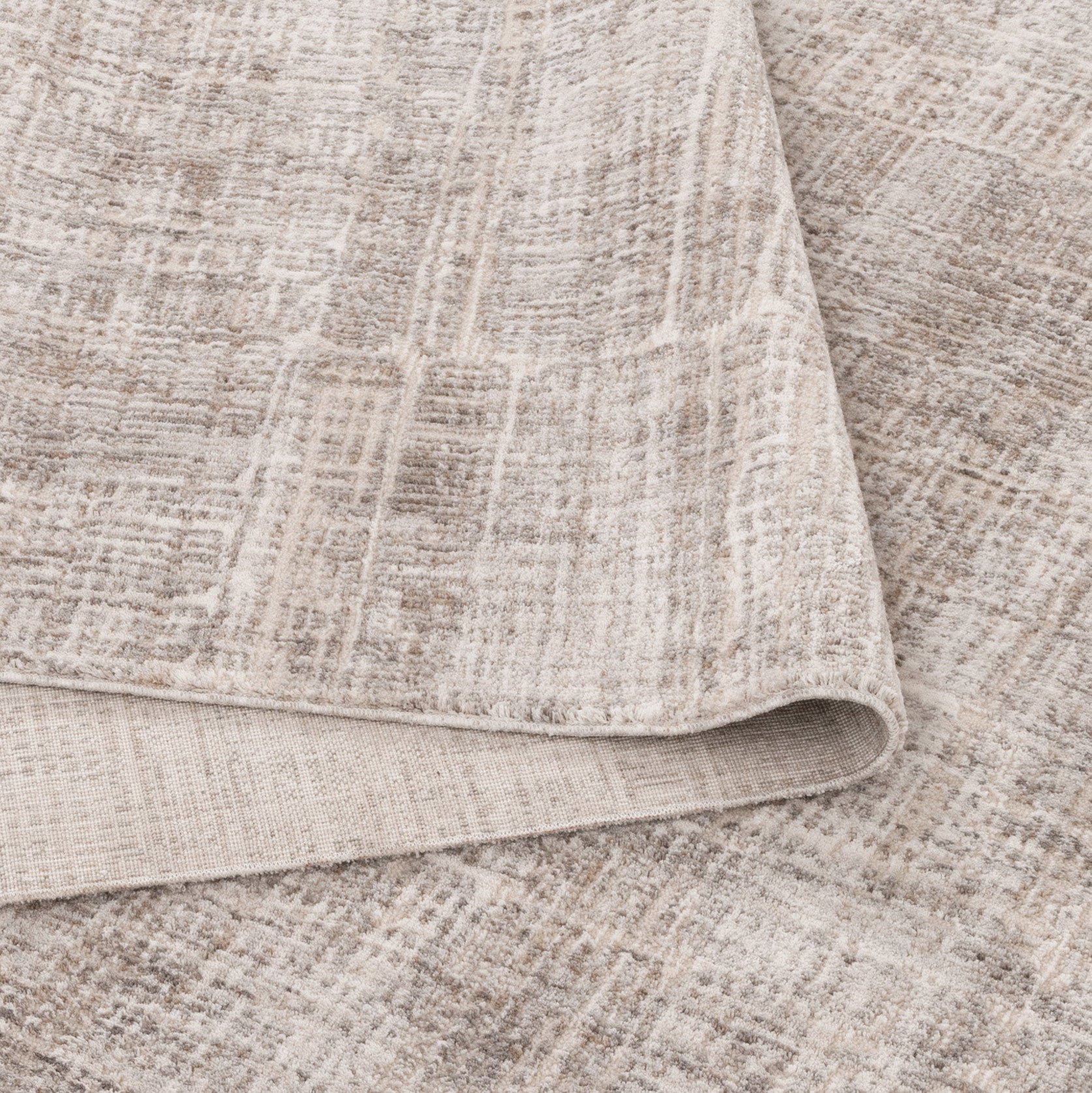 Solenne Beige Abstract Rug - S500.